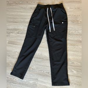 Black Yola High Waisted 2.0 Scrub Pants